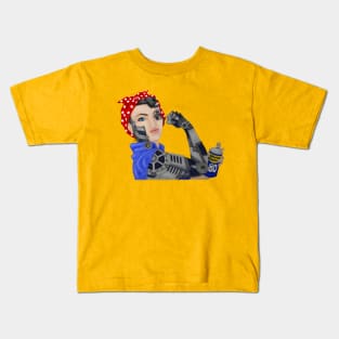 Rosie the Cyborg Riveter Kids T-Shirt